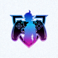华体会电竞品牌标志，橙色与深蓝组合的科技感电竞Logo